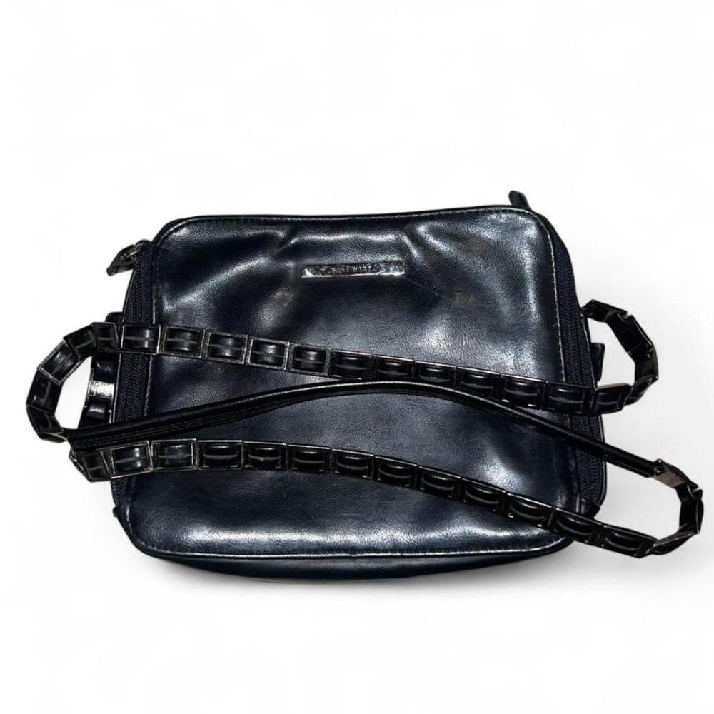 Black Crossbody Bag with Chain Strap